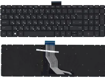 Клавиатура для ноутбука HP Omen 15-ax032TX чёрная, с подсветкой