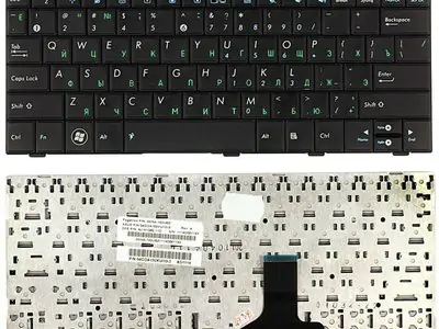Клавиатура для ноутбука Asus Eee PC 1005 чёрная