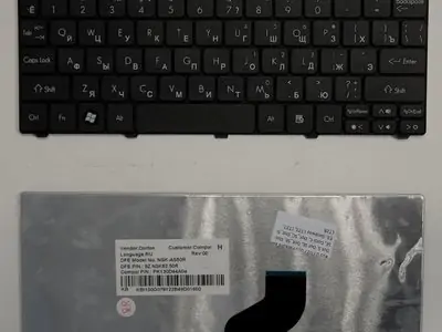 Клавиатура для ноутбука Packard Bell Dot SE чёрная