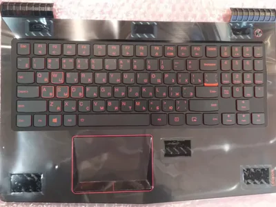 Клавиатура для ноутбука Lenovo Legion Y520-15IKBN чёрная, верхняя панель в сборе