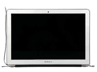 Матрица (экран) для ноутбука Apple MacBook Air 13" A1369 (2010-2011) Верхняя крышка Серебряная