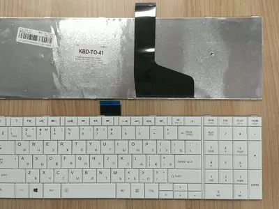 Клавиатура для ноутбука Toshiba Satellite C50D белая