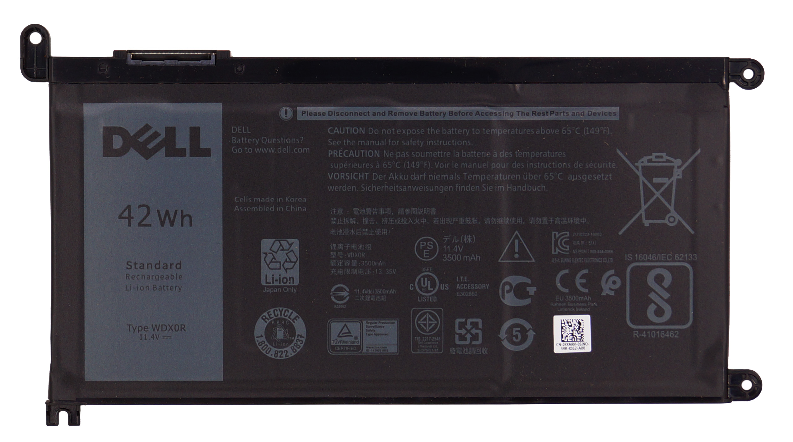 Аккумулятор для ноутбука Dell Latitude 3390 Original quality купить в  Москве по цене 2 290 ₽ - NBDOC